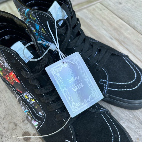Vans X Disney 100th Villains Sk8Hi Shoes Men's Size 7.5 Womens 9 Black Sneakers - Picture 10 of 15